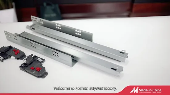 40mm Jieyang Iron Regular Telescopic Runner Ball Bearing Drawer Slides